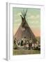 Plains Indians Tepee-null-Framed Art Print