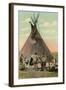 Plains Indians Tepee-null-Framed Art Print