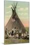 Plains Indians Tepee-null-Mounted Art Print