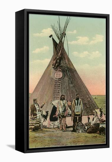 Plains Indians Tepee-null-Framed Stretched Canvas