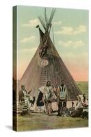 Plains Indians Tepee-null-Stretched Canvas