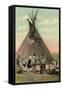 Plains Indians Tepee-null-Framed Stretched Canvas