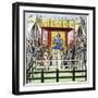 Plaintiff and Defendant Take the Oath before a Judge in the 1400s-null-Framed Giclee Print