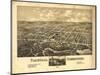 Plainville, Connecticut - Panoramic Map-Lantern Press-Mounted Art Print