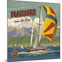 Plaisance sur lac-Bruno Pozzo-Mounted Art Print