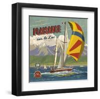 Plaisance sur lac-Bruno Pozzo-Framed Art Print