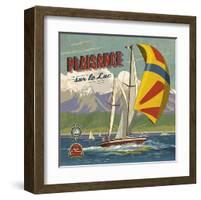 Plaisance sur lac-Bruno Pozzo-Framed Art Print