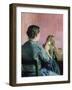 Plaiting hair-Christian Krohg-Framed Giclee Print