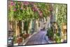 Plaka Area by Acropolis Athens-null-Mounted Art Print