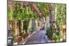 Plaka Area by Acropolis Athens-null-Mounted Art Print