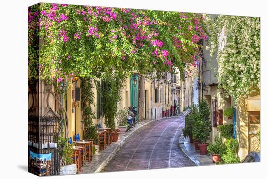 Plaka Area by Acropolis Athens-null-Stretched Canvas