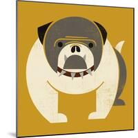 Plakastil Bulldog-null-Mounted Giclee Print