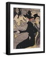 Plakat Divan Japonais, 75 Rue Des Martyres-Henri de Toulouse-Lautrec-Framed Giclee Print