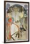 Plakat Fuer Das Gesangs- Und Musikfest Fruehling 1914 in Prag, 1914-Alphonse Mucha-Framed Giclee Print