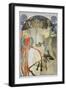 Plakat Fuer Das Gesangs- Und Musikfest Fruehling 1914 in Prag, 1914-Alphonse Mucha-Framed Giclee Print