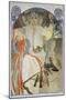 Plakat Fuer Das Gesangs- Und Musikfest Fruehling 1914 in Prag, 1914-Alphonse Mucha-Mounted Giclee Print