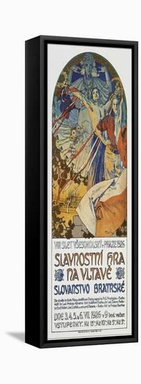 Plakat Fuer Das Historienspiel Slawische Bruederlichkeit Zum 8. Sokol-Treff, Prag 1926-Alphonse Mucha-Framed Stretched Canvas