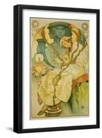 Plakat Fuer Die Ausstellung Das Slawische Epos, 1928-Alphonse Mucha-Framed Giclee Print