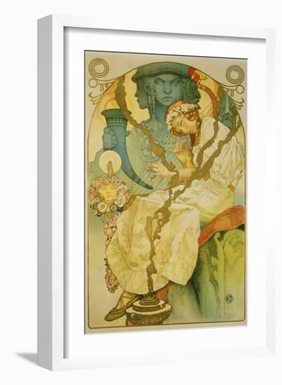 Plakat Fuer Die Ausstellung Das Slawische Epos, 1928-Alphonse Mucha-Framed Giclee Print