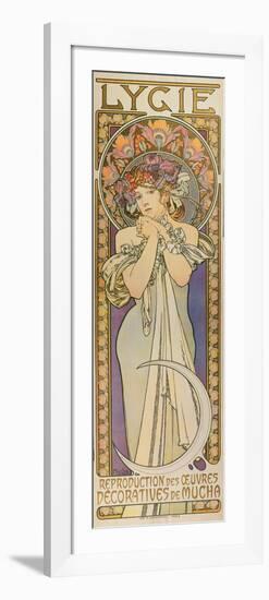 Plakat Fuer Die Tanzgruppe "Lygie" Paris, 1901, (Oberer Teil)-Alphonse Mucha-Framed Premium Giclee Print