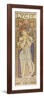 Plakat Fuer Die Tanzgruppe "Lygie" Paris, 1901, (Oberer Teil)-Alphonse Mucha-Framed Premium Giclee Print