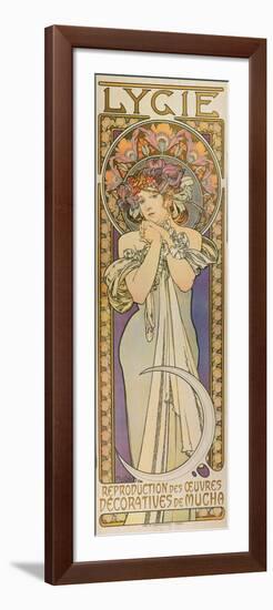 Plakat Fuer Die Tanzgruppe "Lygie" Paris, 1901, (Oberer Teil)-Alphonse Mucha-Framed Premium Giclee Print