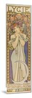 Plakat Fuer Die Tanzgruppe "Lygie" Paris, 1901, (Oberer Teil)-Alphonse Mucha-Mounted Giclee Print