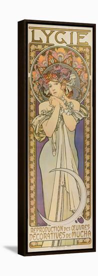 Plakat Fuer Die Tanzgruppe "Lygie" Paris, 1901, (Oberer Teil)-Alphonse Mucha-Framed Stretched Canvas