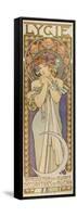 Plakat Fuer Die Tanzgruppe "Lygie" Paris, 1901, (Oberer Teil)-Alphonse Mucha-Framed Stretched Canvas