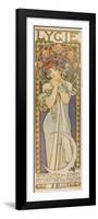 Plakat Fuer Die Tanzgruppe "Lygie" Paris, 1901, (Oberer Teil)-Alphonse Mucha-Framed Giclee Print