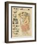 Plakat Fuer Eine Ausstellung Russischer Und Franzoesischer Kuenstler, 1898-Alphonse Mucha-Framed Giclee Print