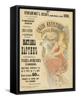 Plakat Fuer Eine Ausstellung Russischer Und Franzoesischer Kuenstler, 1898-Alphonse Mucha-Framed Stretched Canvas