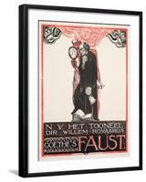 Plakat für Goethes 'Faust'. 1918-Richard Roland Holst-Framed Giclee Print