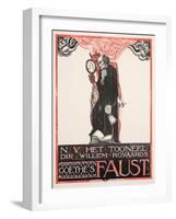 Plakat für Goethes 'Faust'. 1918-Richard Roland Holst-Framed Giclee Print