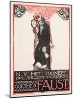 Plakat für Goethes 'Faust'. 1918-Richard Roland Holst-Mounted Giclee Print