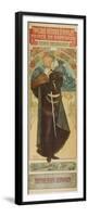 Plakat Fuer &Quot;Hamlet&Quot; Im Theater Sarah Bernhardt, 1899-Alphonse Mucha-Framed Premium Giclee Print