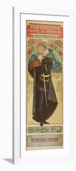 Plakat Fuer &Quot;Hamlet&Quot; Im Theater Sarah Bernhardt, 1899-Alphonse Mucha-Framed Giclee Print