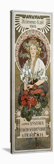 Plakat Vystava Ceského... (Ausstellung Der Nordost-Tschechei in Honce), 19-Alphonse Mucha-Stretched Canvas