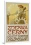 Plakat Zdenka Cerny - the Greatest Bohemian Violoncellist-Alphonse Mucha-Framed Giclee Print