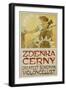 Plakat Zdenka Cerny - the Greatest Bohemian Violoncellist-Alphonse Mucha-Framed Giclee Print