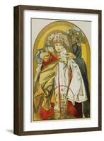 Plakat zum zehnten Jahrestag des Bestehens der Tschechoslowakischen Republik. 1928-Alphonse Mucha-Framed Giclee Print