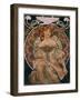 Plakatgestaltung (Urspruenglich Fuer F. Champenois, Jedoch Ohne Firmeneindruck), 1897-Alphonse Mucha-Framed Giclee Print