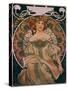 Plakatgestaltung (Urspruenglich Fuer F. Champenois, Jedoch Ohne Firmeneindruck), 1897-Alphonse Mucha-Stretched Canvas