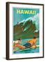 Plakatwerbung für Hawaii. 20. Jh-null-Framed Giclee Print