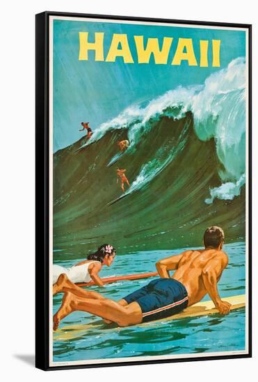 Plakatwerbung für Hawaii. 20. Jh-null-Framed Stretched Canvas