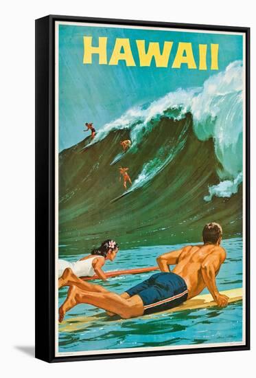 Plakatwerbung für Hawaii. 20. Jh-null-Framed Stretched Canvas