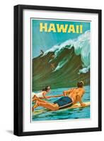 Plakatwerbung für Hawaii. 20. Jh-null-Framed Premium Giclee Print