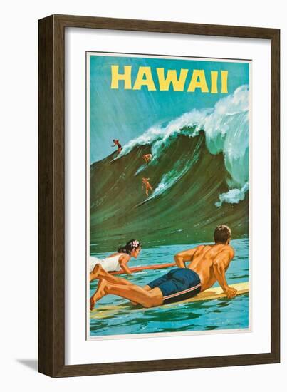 Plakatwerbung für Hawaii. 20. Jh-null-Framed Giclee Print