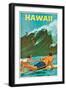 Plakatwerbung für Hawaii. 20. Jh-null-Framed Giclee Print