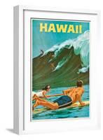 Plakatwerbung für Hawaii. 20. Jh-null-Framed Giclee Print